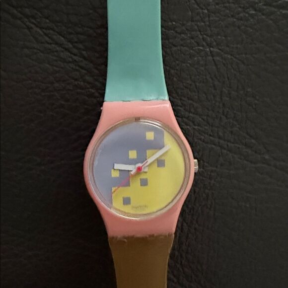 Vintage 1987 Swatch Blue Cassata LP103 – Ladies’ Collectible main image 4